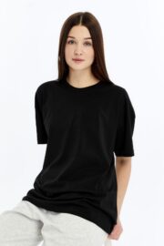 Kadın Oversize Siyah T-Shirt