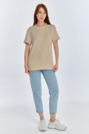 Kadın Modal Kumaş Regular Taş T-Shirt - Görsel 7