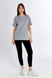 Kadın Regular Gri T-Shirt - Görsel 8
