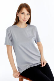 Kadın Regular Gri T-Shirt - Görsel 6
