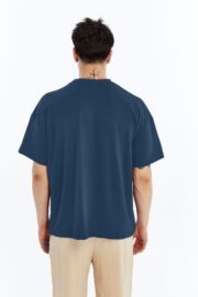Erkek Modal Kumaş Oversize Füme T-Shirt - Görsel 11