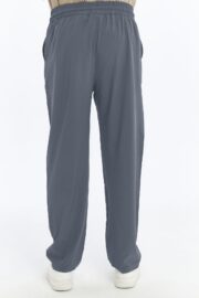 Erkek Oversize Paraşüt Kumaş Baggy Pantolon - Füme - Görsel 6