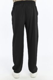 Erkek Oversize Paraşüt Kumaş Baggy Pantolon - Siyah - Görsel 6