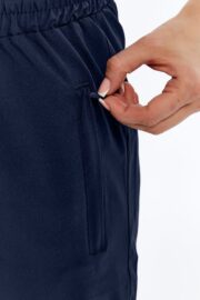 Kadın Oversize Paraşüt Kumaş Paçası Lastikli Pantolon - Lacivert - Görsel 15
