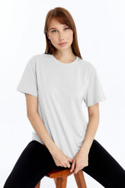 Kadın Regular Beyaz T-Shirt - Görsel 6