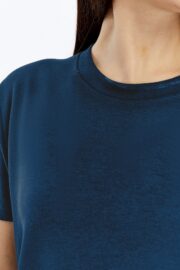 Kadın Modal Kumaş Regular Füme T-Shirt - Görsel 7
