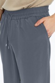 Erkek Oversize Paraşüt Kumaş Baggy Pantolon - Füme - Görsel 13
