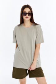 Kadın Oversize Taş T-Shirt - Görsel 9
