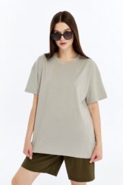 Kadın Oversize Taş T-Shirt - Görsel 4