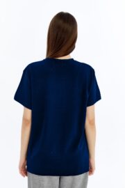 Kadın Modal Kumaş Regular Lacivert T-Shirt - Görsel 2