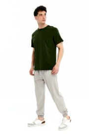 Erkek Regular Haki T-Shirt - Görsel 8