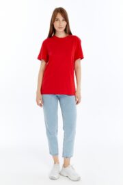 Kadın Regular Kırmızı T-Shirt - Görsel 15