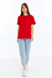Kadın Regular Kırmızı T-Shirt - Görsel 14