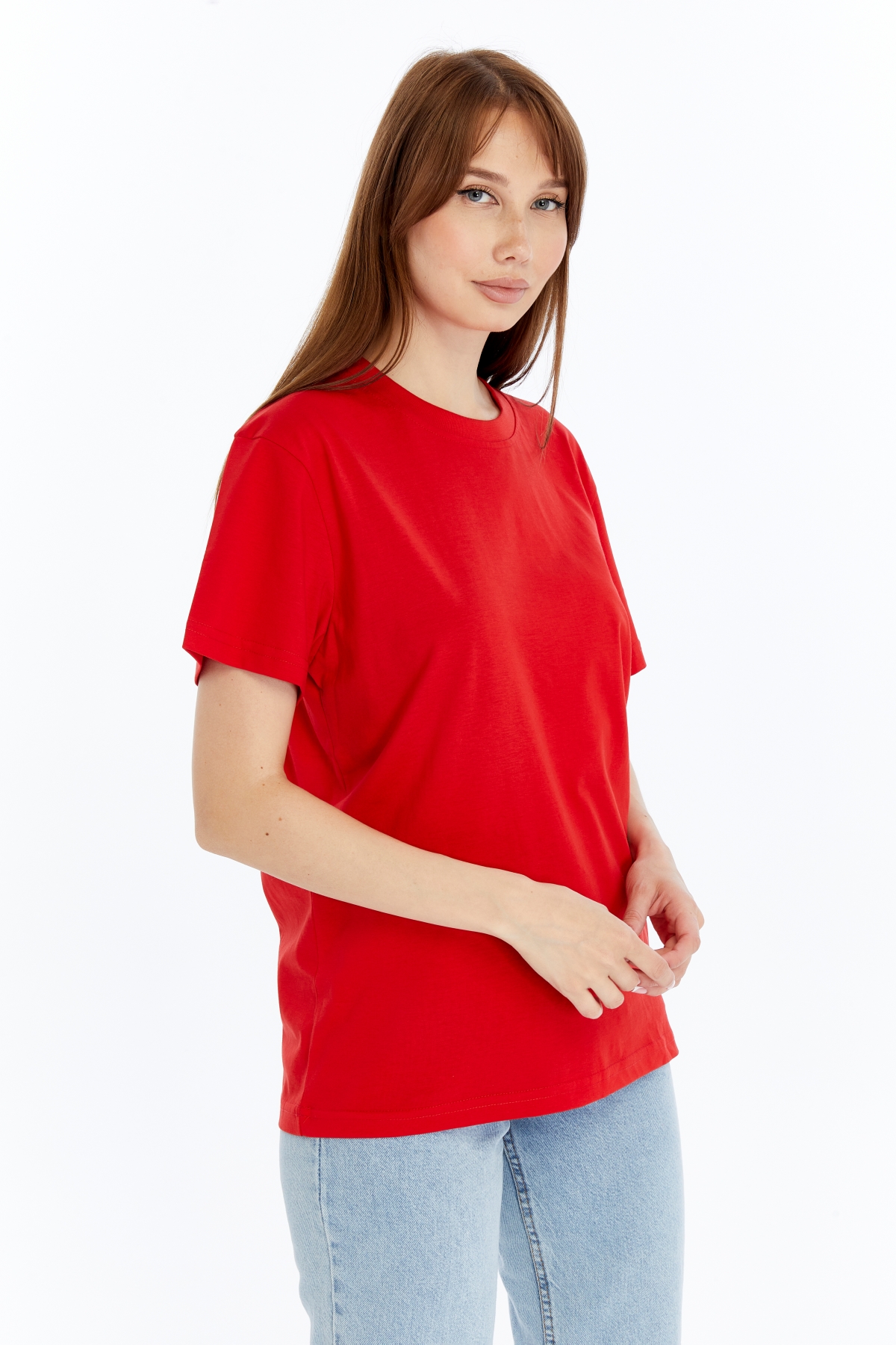 20052025.NRC64852 Kadın Regular Kırmızı T-Shirt - Görsel 1