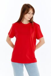 Kadın Regular Kırmızı T-Shirt - Görsel 9