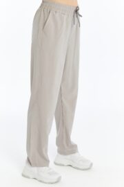 Kadın Oversize Paraşüt Kumaş Baggy Pantolon - Gri - Görsel 4