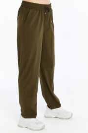 Kadın Oversize Paraşüt Kumaş Baggy Pantolon - Haki - Görsel 12