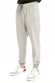 Erkek Oversize Paraşüt Kumaş Paçası Lastikli Pantolon – Gri - Görsel 3