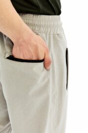 Erkek Oversize Paraşüt Kumaş Paçası Lastikli Pantolon – Gri - Görsel 15