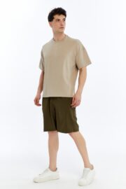 Erkek Modal Kumaş Oversize Taş T-Shirt - Görsel 3