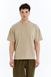 Erkek Modal Kumaş Oversize Taş T-Shirt - Görsel 8