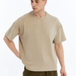 Erkek Modal Kumaş Oversize Taş T-Shirt