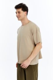 Erkek Modal Kumaş Oversize Taş T-Shirt - Görsel 9