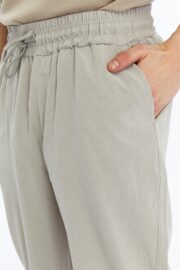 Erkek Oversize Paraşüt Kumaş Baggy Pantolon - Gri - Görsel 12