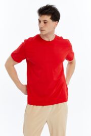 Erkek Regular Kırmızı T-Shirt - Görsel 3
