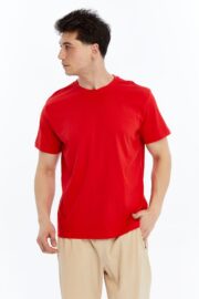 Erkek Regular Kırmızı T-Shirt - Görsel 4