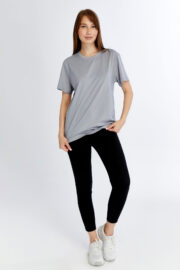Kadın Regular Gri T-Shirt - Görsel 10