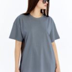 Kadın Oversize Füme T-Shirt