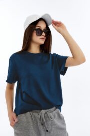 Kadın Modal Kumaş Regular Füme T-Shirt - Görsel 9