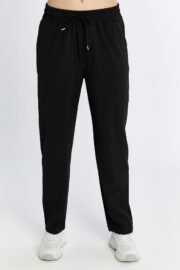 Kadın Oversize Paraşüt Kumaş Baggy Pantolon - Siyah - Görsel 3