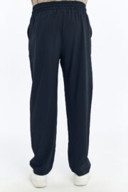 Erkek Oversize Paraşüt Kumaş Baggy Pantolon - Lacivert - Görsel 10