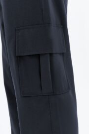 Erkek Oversize Paraşüt Kumaş Kargo Cep Pantolon - Lacivert - Görsel 9