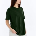 Kadın Oversize Haki T-Shirt