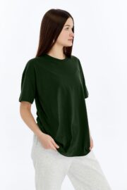 Kadın Oversize Haki T-Shirt
