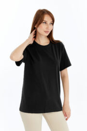 Kadın Regular Siyah T-Shirt - Görsel 2