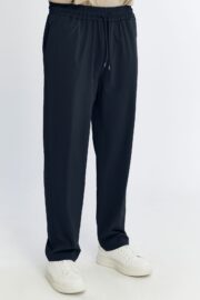 Erkek Oversize Paraşüt Kumaş Baggy Pantolon - Lacivert - Görsel 4