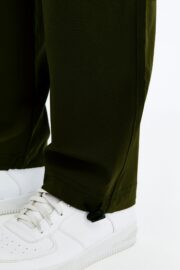 Kadın Oversize Paraşüt Kumaş Kargo Cep Pantolon - Haki - Görsel 10