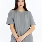 Kadın Oversize Gri T-Shirt