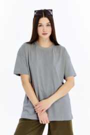 Kadın Oversize Gri T-Shirt