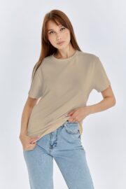 Kadın Modal Kumaş Regular Taş T-Shirt - Görsel 10