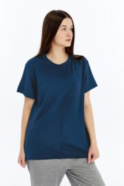 Kadın Modal Kumaş Regular Füme T-Shirt - Görsel 5