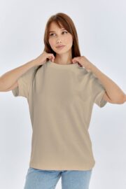 Kadın Modal Kumaş Regular Taş T-Shirt - Görsel 4