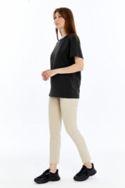 Kadın Regular Siyah T-Shirt - Görsel 6