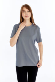 Kadın Regular Füme T-Shirt - Görsel 5