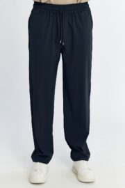 Erkek Oversize Paraşüt Kumaş Baggy Pantolon - Lacivert - Görsel 5