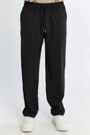 Erkek Oversize Paraşüt Kumaş Baggy Pantolon - Siyah - Görsel 11